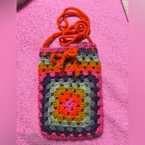 Colorful Crochet Crossbody Bag